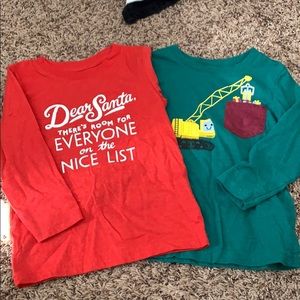Christmas Bundle! 3T Cat & Jack long sleeve shirts